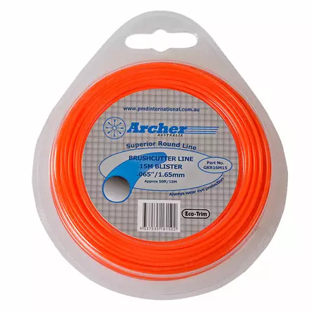 Archer Eco-Trim Trimmerin siima 2mm | 15 metriä | pyöreä - Trimmereiden siimat, siimapäät ja terät - GKR20M15 - 1