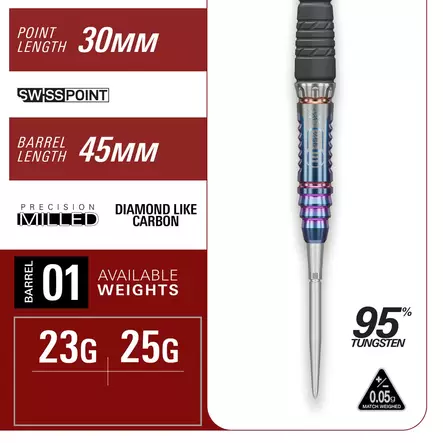 Target Japan Haruki Muramatsu Rising Sun G10 Swiss Point 95% Dartstikat - Target Darts Tikat - 191015 - 2