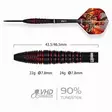ONE80 Vaelkris V04 90% Dartstikat - One80 Dartstikat - 9585 - 3