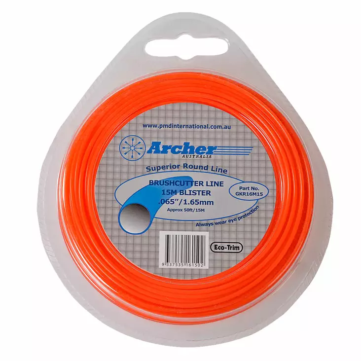 Archer Eco-Trim Trimmerin siima 1,65mm | 15 metriä | pyöreä - Trimmereiden siimat, siimapäät ja terät - GKR16M15 - 1