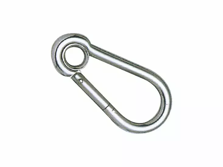 Columbus Palomiehen haka köysirenkaalla, 5mm/2kpl, AISI 316 haponkestävä - Venekiinnikkeet ja pientarvikkeet - 03091805 - 1