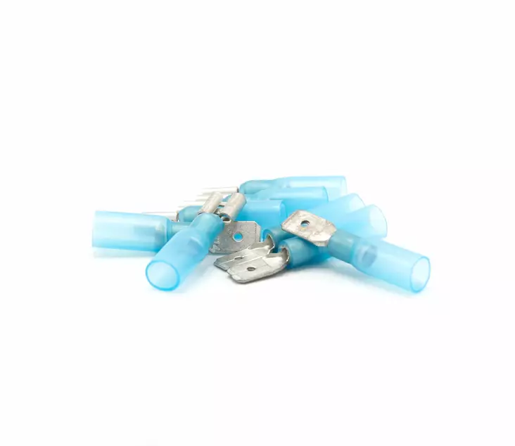 Kutiste Lattaliitin Sininen 6,3mm 10kpl/pss - Venesähkötarvikkeet - 3114-405 - 1