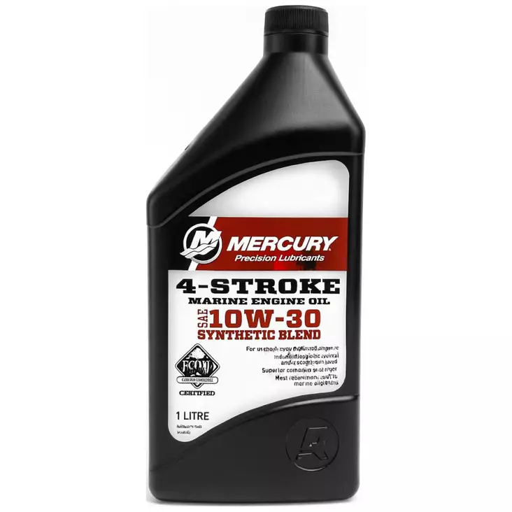 Mercury 10W-30 osasynteettinen nelitahti - Mercury OEM Öljyt ja Kemikaalit - 8M0206995 - 1