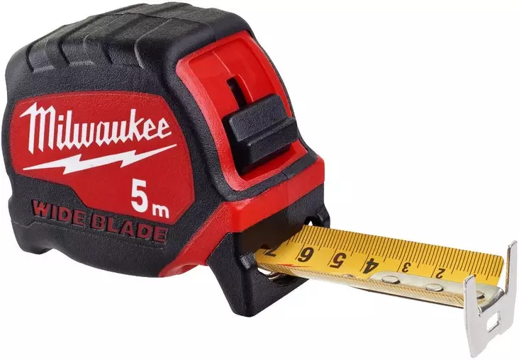 Milwaukee Leveänauhainen 5M Rullamitta | Wideblade - Mitat ja vatupassit - 4932471815 - 1