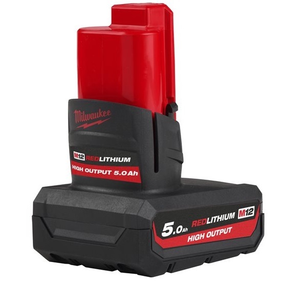 Milwaukee M12 HB5 5,0Ah High Output Akku - Milwaukee Akut ja Laturit - 4932480165 - 1