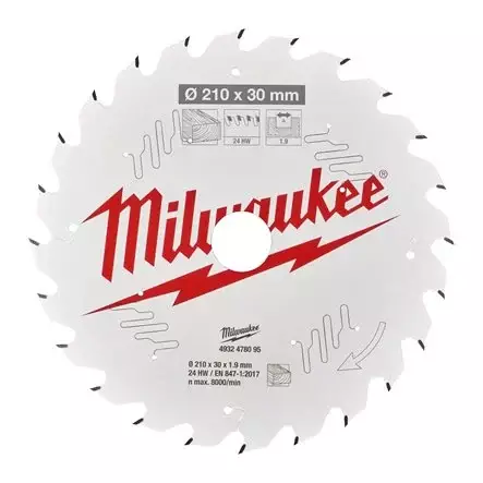 Milwaukee Pöytäsahanterä 210 x 30 x 1.9 x 24 - Pyörösahan terät - 4932478095 - 1