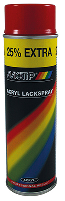 Motip Punainen Spraymaali RAL3000 500ml - Spraymaalit - 104-04105 - 1