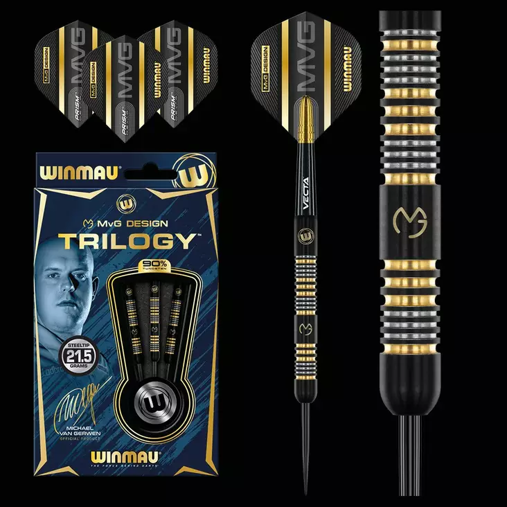 Winmau MvG Trilogy 90% Tungsten Darts Tikat - Winmau Darts Tikat - 1481-215 - 1