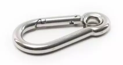 Qvarken Karabiinihaka Silmukalla | AISI 316 Haponkestävä teräs - Venekiinnikkeet ja pientarvikkeet - 103-09-1005 - 1