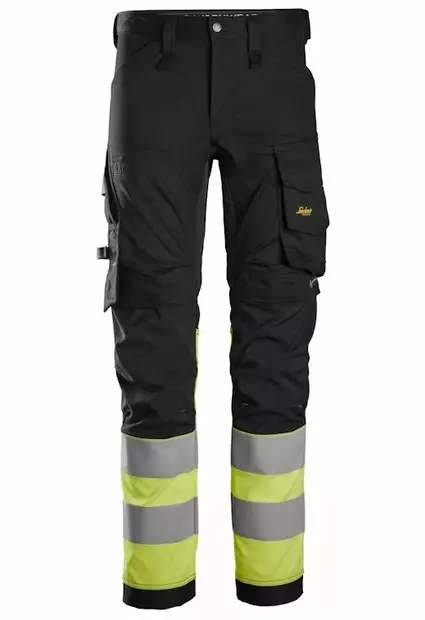 Snickers HighVis LK1 Stretch Housut, Keltainen - OUTLET! Laatukamaa poistohinnalla! - 63340466056 - 1