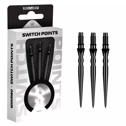 Winmau Switch Point Groove Black - Darts Kärjet - T2B26 - 1