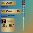 Target Japan The Rising Miracle Limited Edition 95 % tungsten Darts - Target Japan Darts Tikat - 191086 - 5