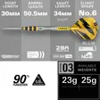Target Buzz 03 Swiss Point 90% darts-tikat - Target Darts Tikat - 190866 - 2