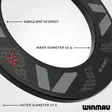Winmau Blade X Black Red Dartboard Surround - Dartstaulun seinäsuojat  - 4466 - 3