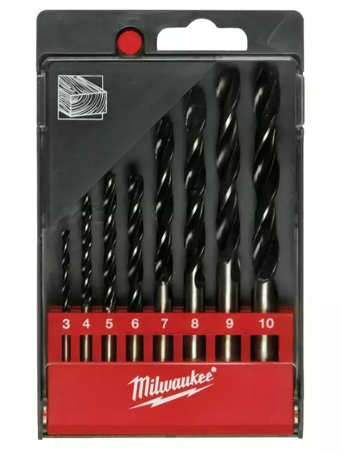Milwaukee Puuporanteräsarja 3-10mm 8os. - Poranterät - 4932352466 - 1