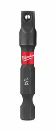Milwaukee 1/4" Hylsyadapteri 50mm - Ruuvikärjet, istukat ja sovitteet - 4932471826 - 1
