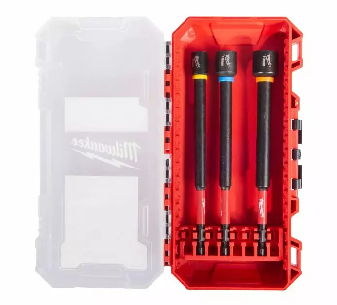 Milwaukee Shockwave Pitkä Hylsysarja 3kp - Akkutyökalujen terät ja lisävarusteet - 4932499426 - 1