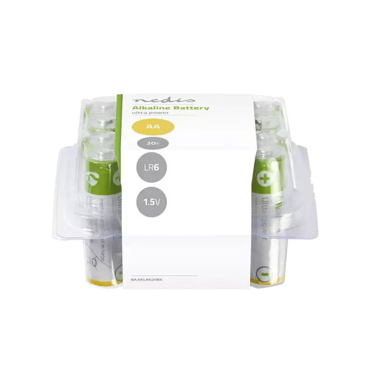 Nedis AA Alkaliparistot 20kpl - Paristot - 830016 - 1