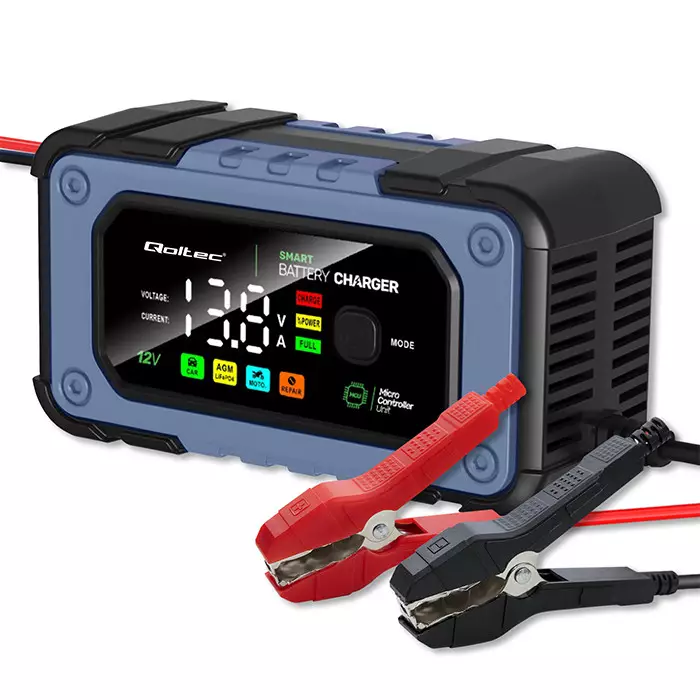 QOLTEC Laturi AGM GEL lyijyhappo 7A 12v - Akkulaturit - QOLTEC-52486 - 1