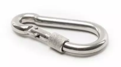 Qvarken Karabiikihaka kierrelukolla | AISI 316 Haponkestävä - Venekiinnikkeet ja pientarvikkeet - 103-09-2006 - 1