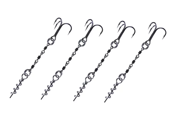 Valmis Rigi 4Kpl 4 - 6 Tuuman jigeille - Stingerit, ruuvit ja rigit - 85866 - 1