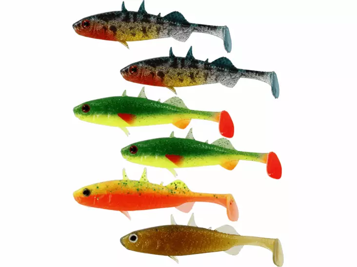 Westin Stanley the Stickleback Shadtail Jigi 7,5cm / 4g / Dark Water Mix 6kpl - Westin Jigit - P011-263-006 - 1