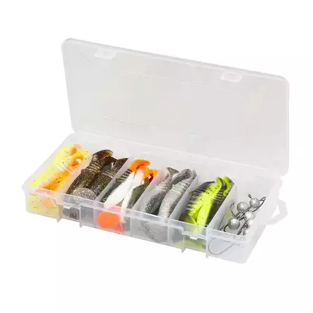 Savage Gear Cannibal Shad Kit 6,8-8 cm Mixed 36 kpl jigisarja - Jigilajitelmat - SVS82337 - 1
