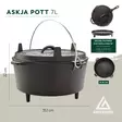 Groenberg Askja valurautapata 7 L Ø30 cm - Retkikeittimet ja tarvikkeet - 266017 - 7