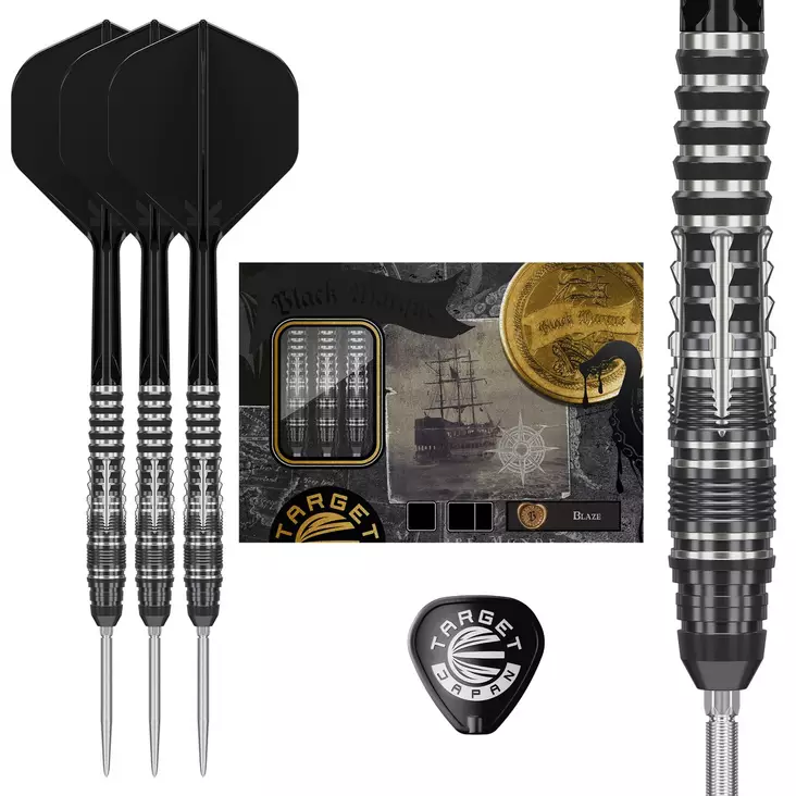 Target Japan Black Marque Blaze Swiss Point 90% Dartstikat - Target Darts Tikat - 191017 - 1