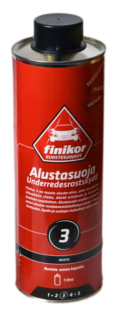 Finikor 3 Alustansuoja 1L Musta - Autokemikaalit - 010007 - 1