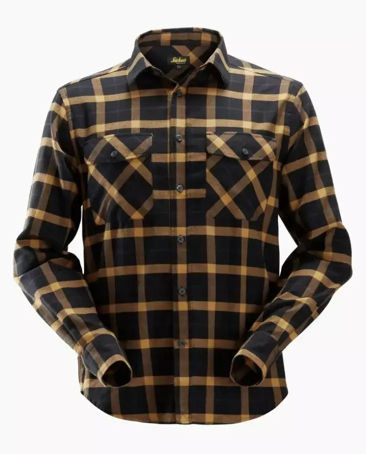 Snickers Flanellipaita pt. musta-ruskea XL - OUTLET! Laatukamaa poistohinnalla! - 85160412007 - 1