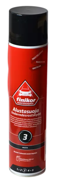 Finikor Alustansuojaspray 600ml Musta - Autokemikaalit - 010008 - 1