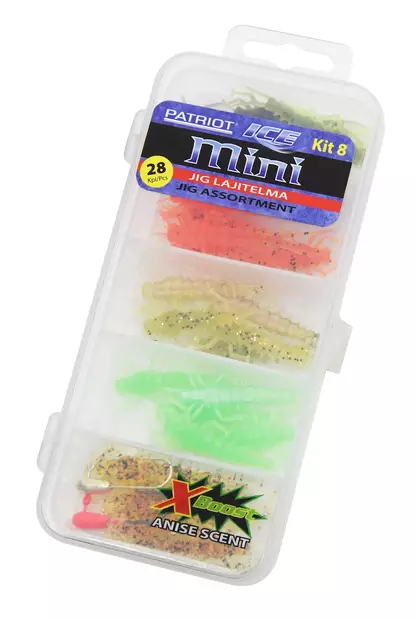 Patriot Ice Mini pilkkijigilajitelma 8 - Pilkkijigit - PI-JIG-KIT-08 - 2