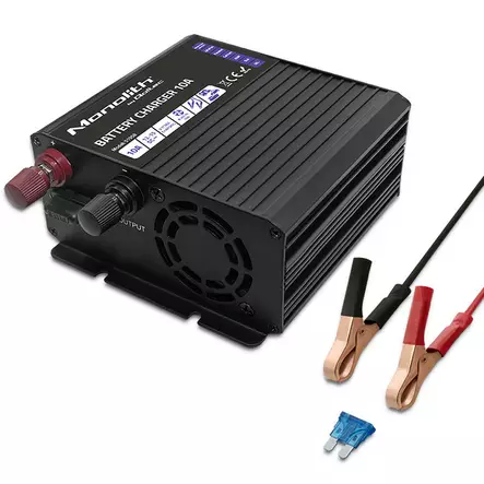 QOLTEC Monolith 10A Älylaturi | AGM, GEL, lyijyhappo, Li-FePO4 - Akkulaturit - QOLTEC-51958 - 1