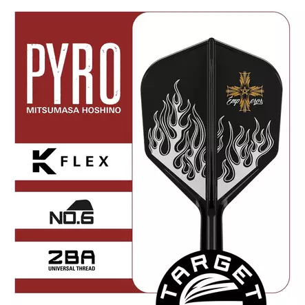 Target Japan Pyro G2 K-Flex No.6 Darts Sulat - Kiinteäsulkaiset varret - 410328 - 2