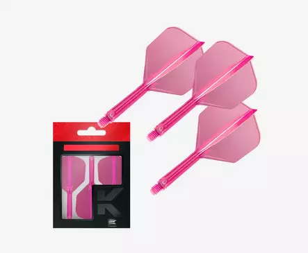 Target K-Flex Neon Dartstikan sulitettu varsi | No.6 | Pinkki - Kiinteäsulkaiset varret - 410037 - 1