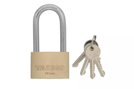 Tarmo Riippulukko messinki pitkä 60 mm - Polkupyörän lukot ja lisätarvikkeet - 317018 - 1