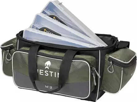 Westin W2 Lure Bag Large vieherasialaukku + 3 rasiaa - Kalastuspakit ja Viehelaukut - A278-L-1148 - 1