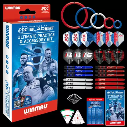 Winmau PDC Ultimate Practice & Accessory Kit - Darts lisävarusteet - 8438 - 1
