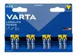 Varta Longlife Power AAA Paristo 8kpl - Paristot - 40-AAA-8 - 1