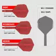 Target K-Flex Patterned Red No.6 darts-sulat - Kiinteäsulkaiset varret - 410738 - 2