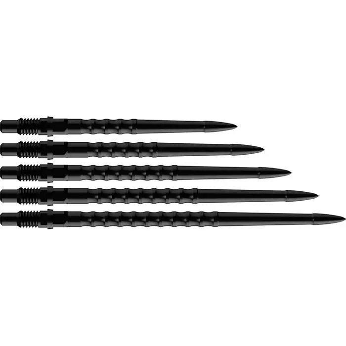 Bull's Convertible Points HGH Black mustat vaihdettavat darts-teräskärjet, rengasgrippi, 28-44 mm - Darts Kärjet - BU-57718 - 1
