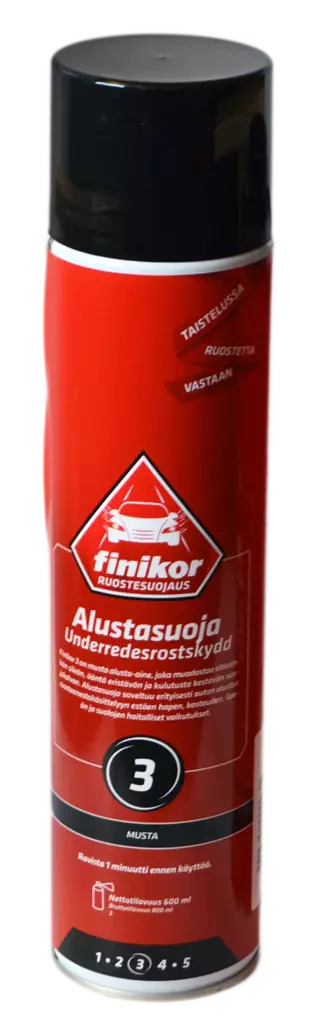 Finikor Alustansuojaspray 600ml Musta - Autokemikaalit - 010008 - 1