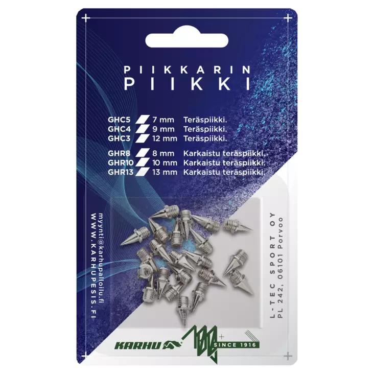 Karhu karkaistu teräspiikki 8 mm 100 kpl - Piikkarit ja piikit - GHR8 - 1