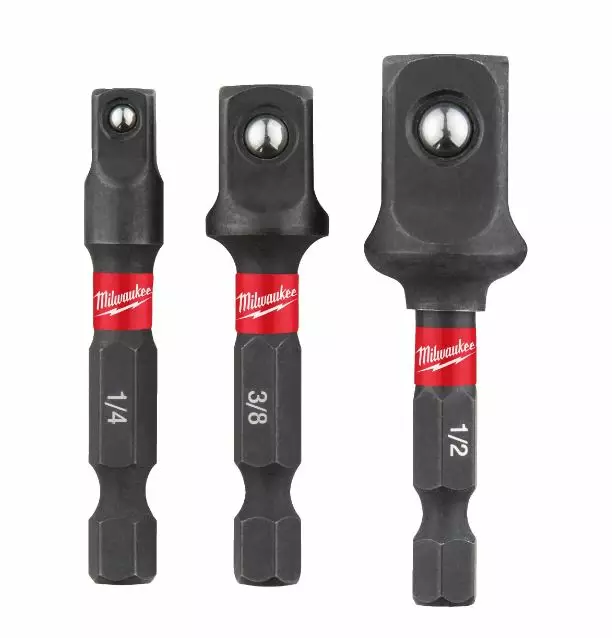 Milwaukee Shockwave Hylysyadapterit 3kpl - Ruuvikärjet, istukat ja sovitteet - 4932479228 - 1