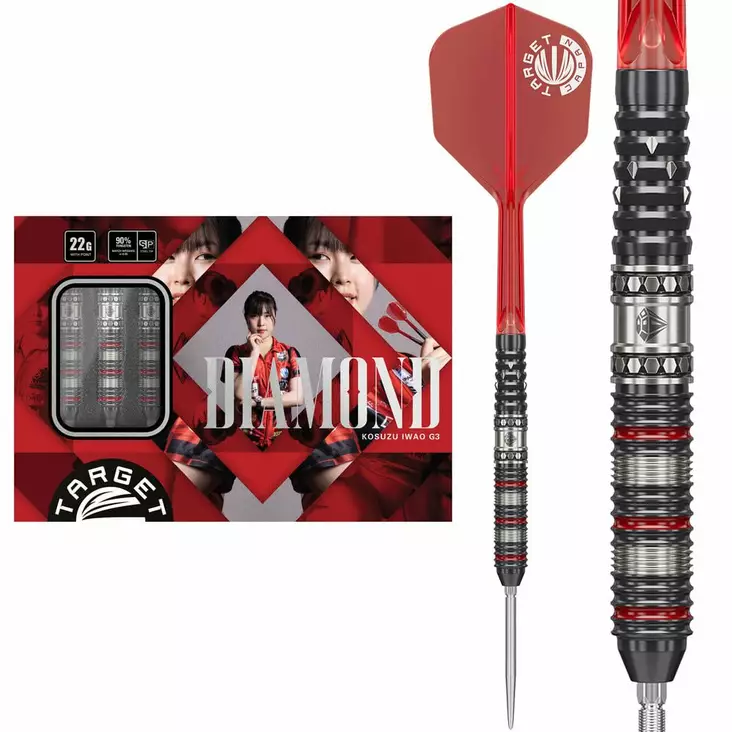 Target Japan Prime Series Diamond G3 Swiss Point 90% Steel Tip Dartstikat - Target Darts Tikat - 190558 - 1