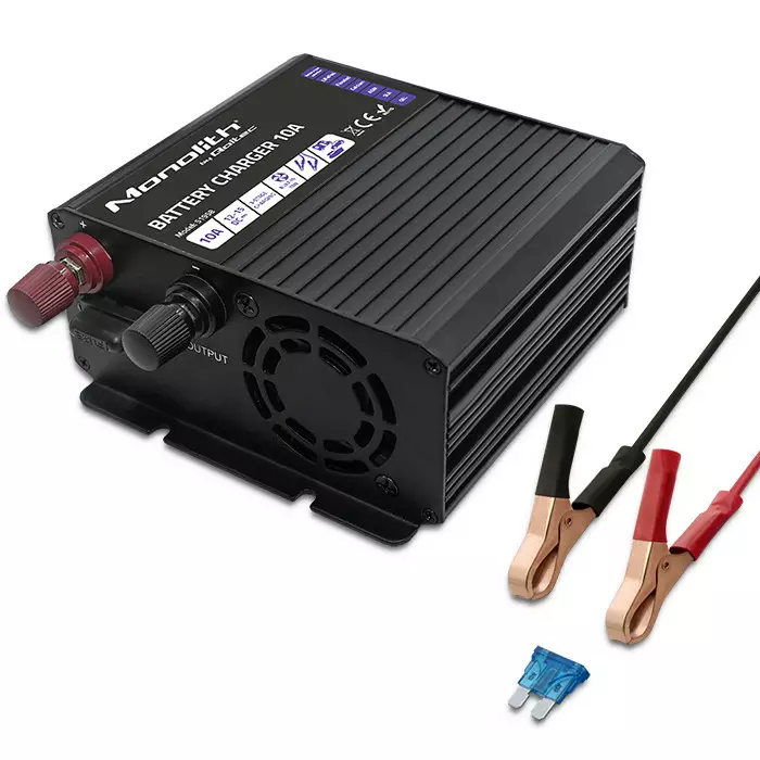 QOLTEC Monolith 10A Älylaturi | AGM, GEL, lyijyhappo, Li-FePO4 - Akkulaturit - QOLTEC-51958 - 1