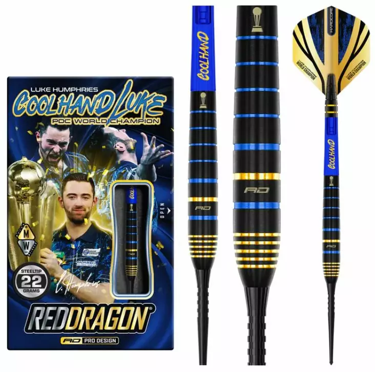 Red Dragon Luke Humphries TX4 Avenger dartstikat - Red Dragon Darts Tikat - RDD2698 - 1
