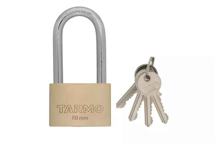 Tarmo Riippulukko messinki pitkä 60 mm - Polkupyörän lukot ja lisätarvikkeet - 317018 - 1