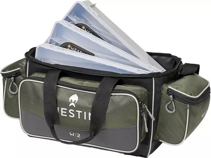 Westin W2 Lure Bag Large vieherasialaukku + 3 rasiaa - Kalastuspakit ja Viehelaukut - A278-L-1148 - 1